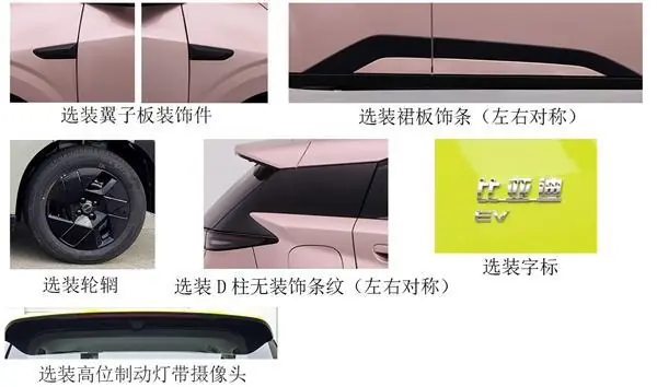 全新比亚迪海鸥尾部
